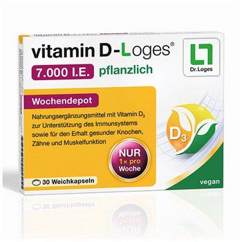 VITAMIN D-LOGES 7.000 I.E. pflanzlich Wochendepot