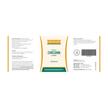 CURCUMIN TURMERIC 700 mg Kapseln