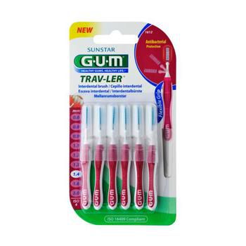 GUM TRAV-LER 1,4mm Kerze pink Interdental+6Kappen