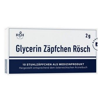 GLYCERIN ZÄPFCHEN Rösch 2 g gegen Verstopfung