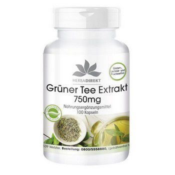 GRÜNER TEE Extrakt 750 mg Kapseln