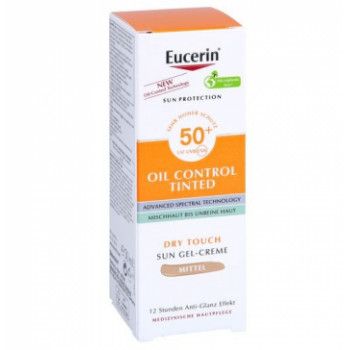 EUCERIN Sun Oil Control tinted Creme LSF 50+ mitt.