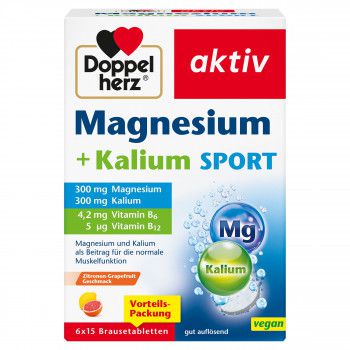 DOPPELHERZ Magnesium+Kalium Sport Brausetabletten
